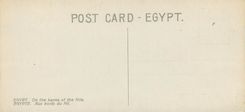 CPA Egypte Aux bords du Nil