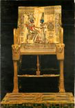 CPM Cairo Egyptian Museum Tutankhamens Treasures Kings golden throne