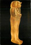 CPM Cairo Museum Tutankhamens Treasures Coffin of solid gold in the form Osiris