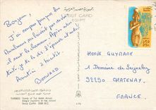 CPM Thebes Tomb of Tut Ankh Amun Kings mummmy in his actual Third Coffin