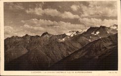 Luchon CPA the central chain seen of Superbagneres