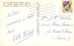 CPM La Roche Posay les Bains Vienne L Eglise fortiflee xii xiv s au dessus du Moulin sur la Creuse