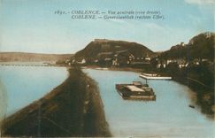 CPA Coblence Vue generale rive droite