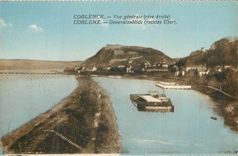 CPA Coblence Vue generale rive droite
