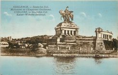 CPA Coblence Deutsches Ek Monument de l Empereur Guillaume 