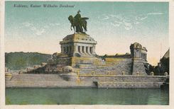 CPA Koblenz Kaiser Wilhelm Denkmal