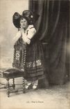 CPA Folklore Costume For Alsatian France Lorraine Alsace Woman
