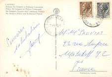 CPM Cassino place de Gasperi et palais communal