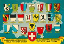 CPM Suisse armorial des cantons  Suisses stemmi dei cantoni svizzeri