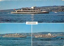 CPM Zurichsee motorschiffe helvetia linth und limmat Bateaux