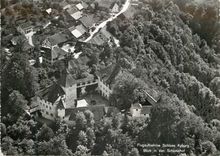 CPM Flugaufnahme schloss kyburg blick in den schlosshof