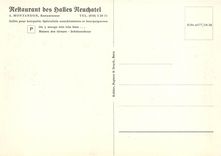 CPM Restaurant des Halles Neuchatel Montandon