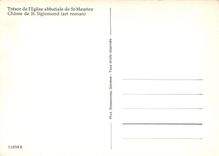CPM Tresor de l'eglise abbatiale de St Maurice chasse de St sigismond (art roman)