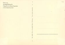 CPM Frirbourg Heiliggrabkapelle chapelle du saint sepulcre et de Saint Laurent