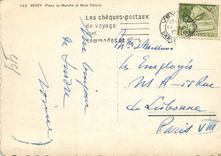 CPM Vevey Place du Marche et Mont Pelerin