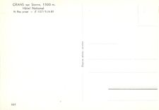 CPM Crans s Sierre Hotel National