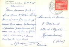 CPM Crans s Sierre Vue aerienne