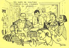 CPM Six Garq de Monthey Fideles a nos Cigares forts ou legers