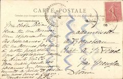 Saint Didier mit der Kirche der Goldeinfassungs-CPA