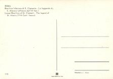 CPM Roma basilica inferiore di s clemente la leggenda di s alessio (affresco dell'XI sec)