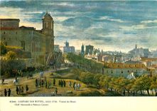 CPM Roma gaspare van wittel 1653 1736 trinita dei monti