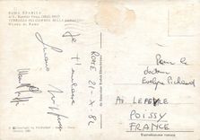 CPM Roma sparita di e roester franz terrazza dei giardini della earnesina museo di roma