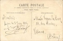 Statue Lyon-CPA Sainte der Jungfrau das couronnnat der Giebel der Kirche Sainte nizier