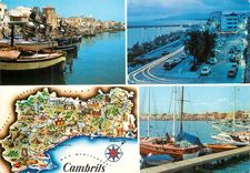 CPM Cambrils (tarragona) costa dorada divers aspects de la ville Bateaux