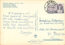 CPM Cullera (Valencia) Rue Santa Ana et Chateau