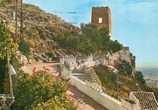 CPM Cullera (Valencia) Montee au Calvaire et Tour de Saint Anne