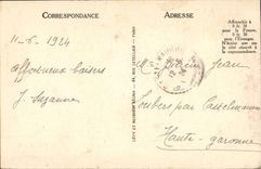 Surroundings of Luchon CPA the cascade of the Parisian one