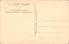 Interior Chartres CPA of the cathedral the nave and chorus