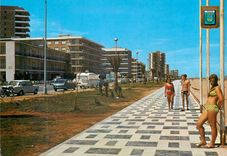 CPM Gandia Valencia Plage Promenade Neptune 