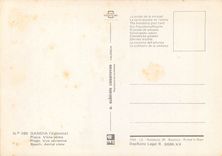 CPM Gandia Valencia Plage Vue aerienne 