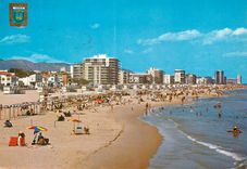 CPM Gandia Valencia Vue generale de la plage 