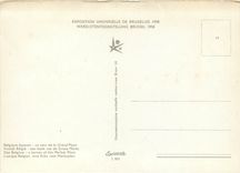 CPM Exposition Universelle de Bruxelles Belgique joyeuse un coin de la Place 