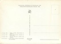 CPM Exposition Universelle de Bruxelles Civitas dei Eglise carillon electronique et pavillons 