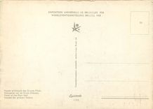 CPM Exposition Universelle de Bruxelles Facade principale des Grands Palais 