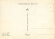 CPM Exposition Universelle de Bruxelles Pavillon de la Thailand 