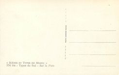 CPM Scenes et types du Maroc Types du Sud Sur la Piste 