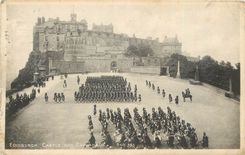 CPA Edinburgh castle and esplanade Militaria