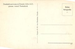 CPM Domkerk met toren te Utrecht gezein vanaf Pieterskerk