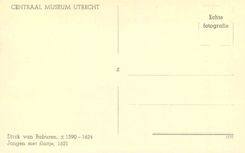 CPM Centraal Museum Utrecht Dirck van Baburen Jongen met fluitje
