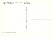 CPM Merveille de la Suisse Grimsel Furka Cols alpestress et le Glacier du Rhone