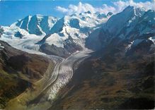CPM Bernina Monteratschgletscher bei Pontresina Piz Palu Bellavista Piz Bernina