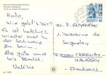 CPM Suisse Winter im Bergdorf Hiver au village montagnard