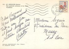 CPA St Gingolph Suisse Vue generale aerienne et les Alpes Vaudoises