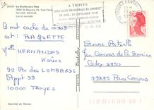 CPA La Grotte aux Fees St Maurice Vs Yves Peney Lac et cascade