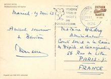 CPM Stadtpanorama mit Isartor