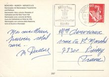 CPM Marienplatz mit Mariensaule  Frauenturme und Rathaus